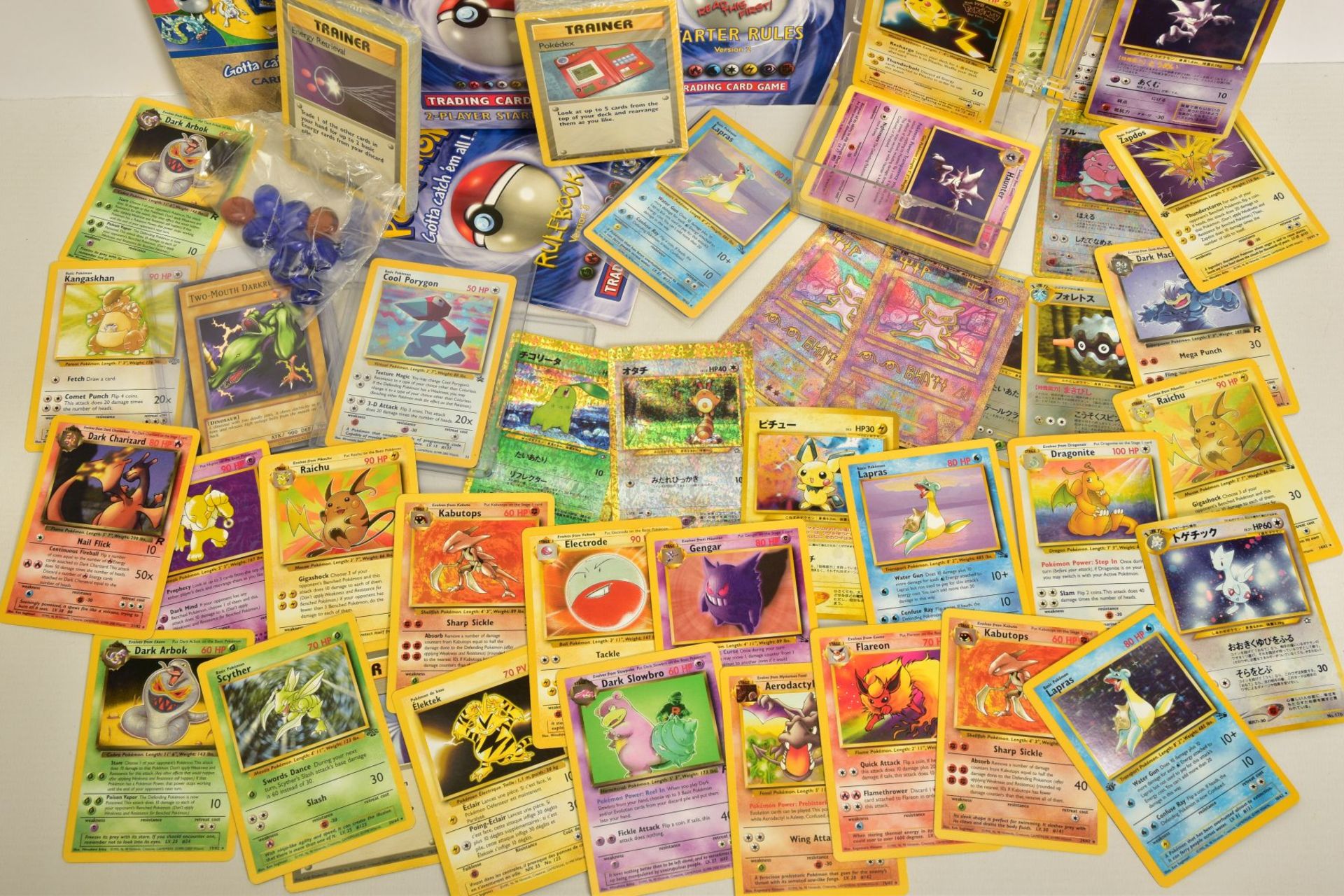 A QUANTITY OF POKEMON CARDS AND OPENED 2-PLAYER STARTER SET, loose pokemon cards from the Base - Image 2 of 6