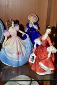 THREE ROYAL DOULTON LADY FIGURES, comprising 'Stephanie' HN2811, 'Figure of the Year - Mary',