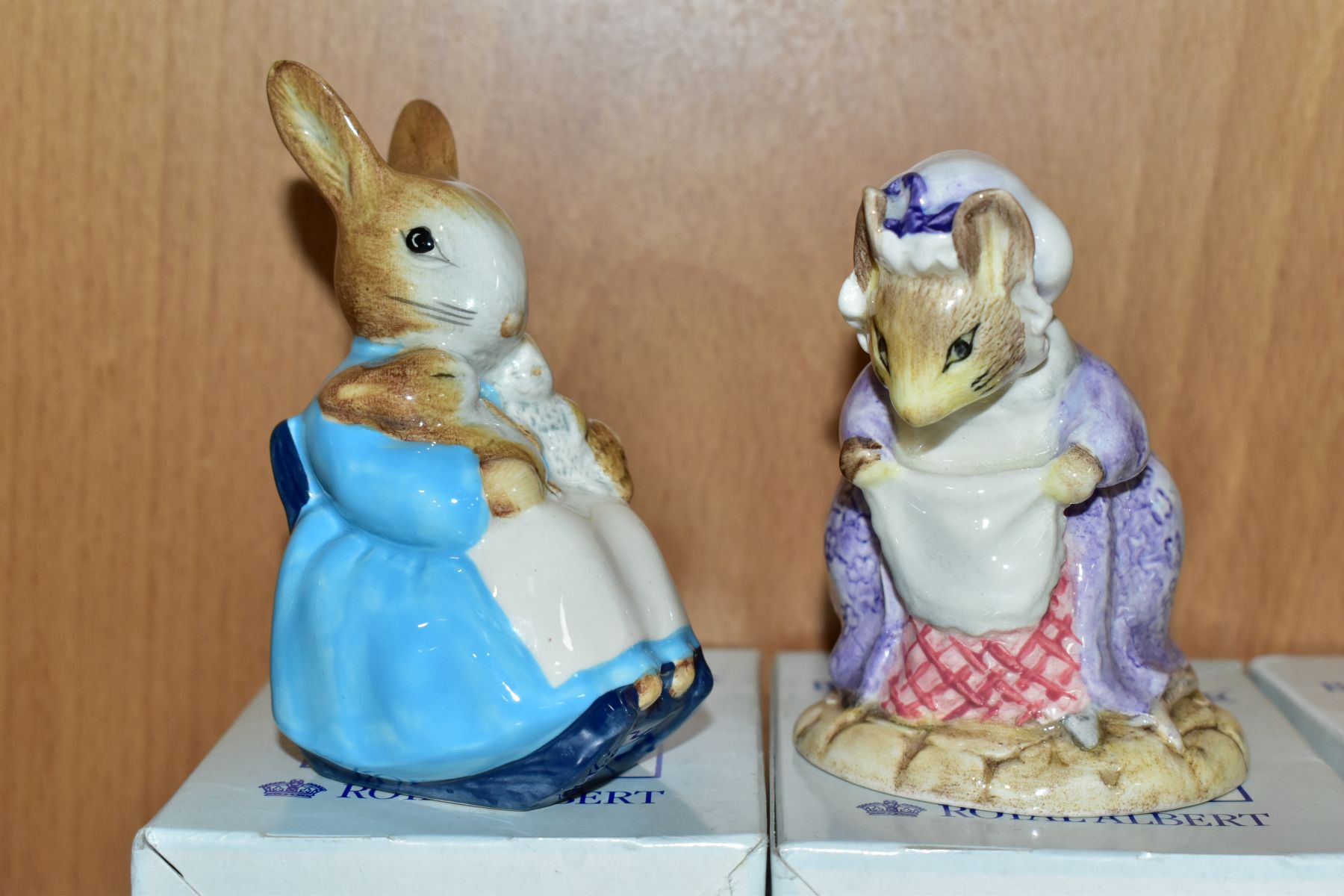 ELEVEN BEATRIX POTTER FIGURES, comprising six Beswick Flopsy, Mopsy and Cottontail, Amiable Guinea- - Image 9 of 12