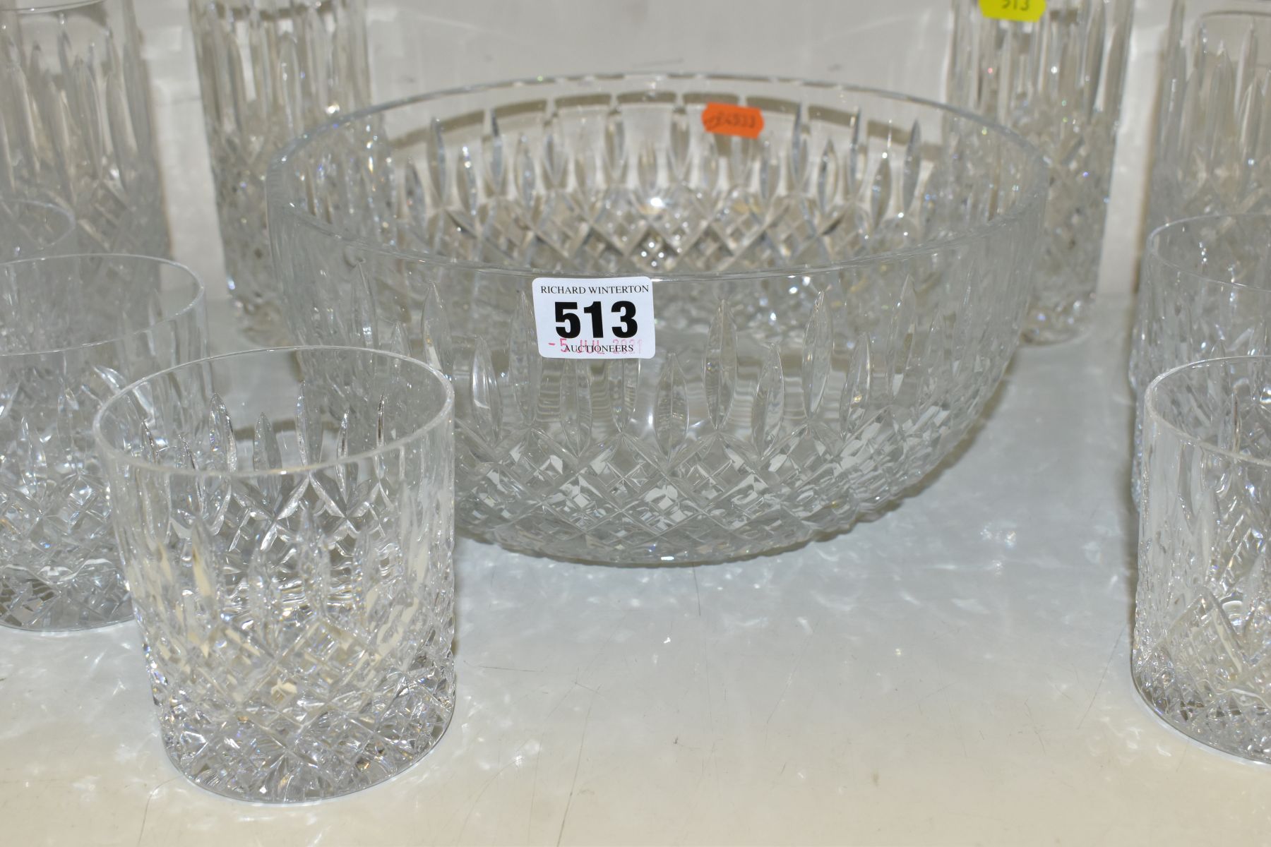 A QUANTITY OF DRINKING GLASSES, etc, including some Stuart Crystal, majority unbranded, includes - Image 5 of 7