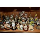 A COLLECTION OF OVER FORTY BIRD FIGURES IN PORCELAIN, RESIN AND COMPOSITION, ETC, including Royal