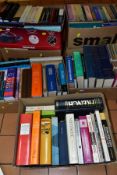 SEVEN BOXES OF BOOKS, subjects include philosophy, literature and language, works by Nietzsche,