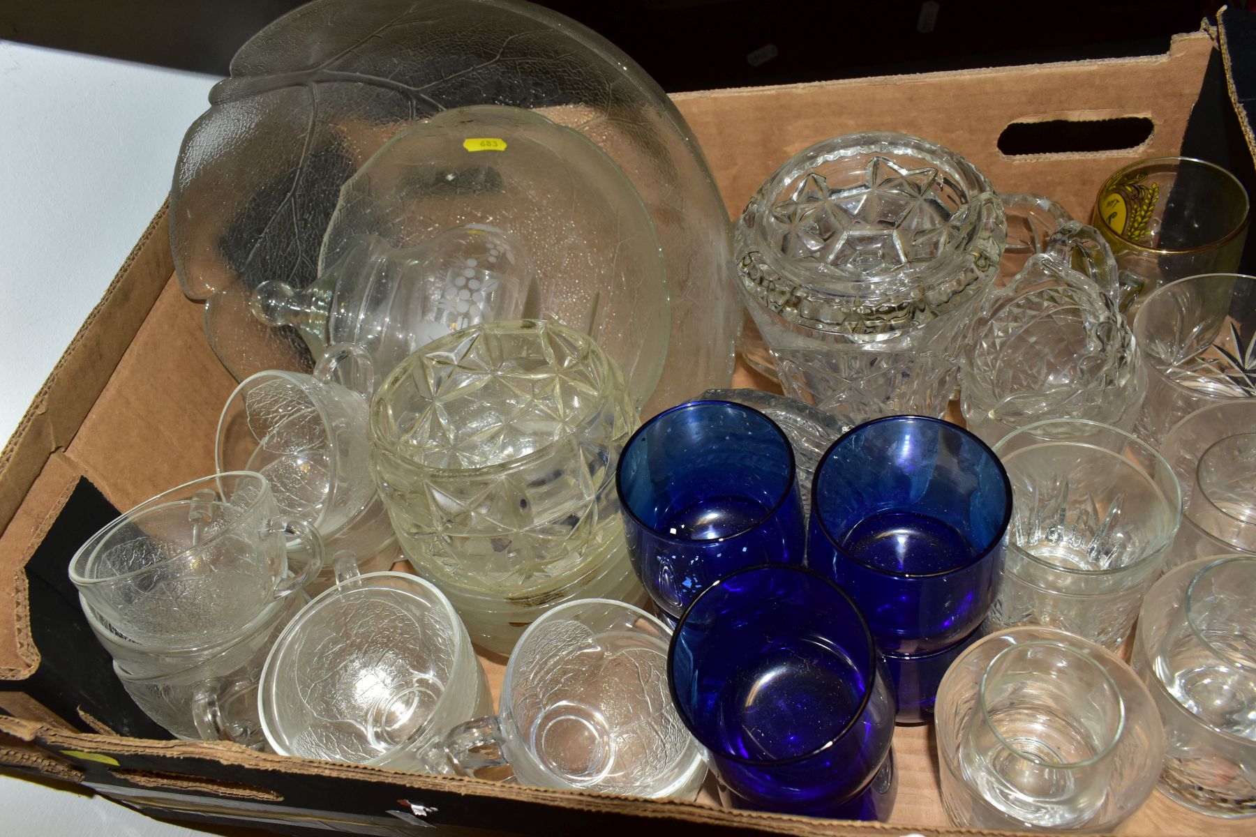 SIX BOXES OF CERAMICS AND GLASSWARE, including Queensberry part coffee service, assorted serving - Image 4 of 7