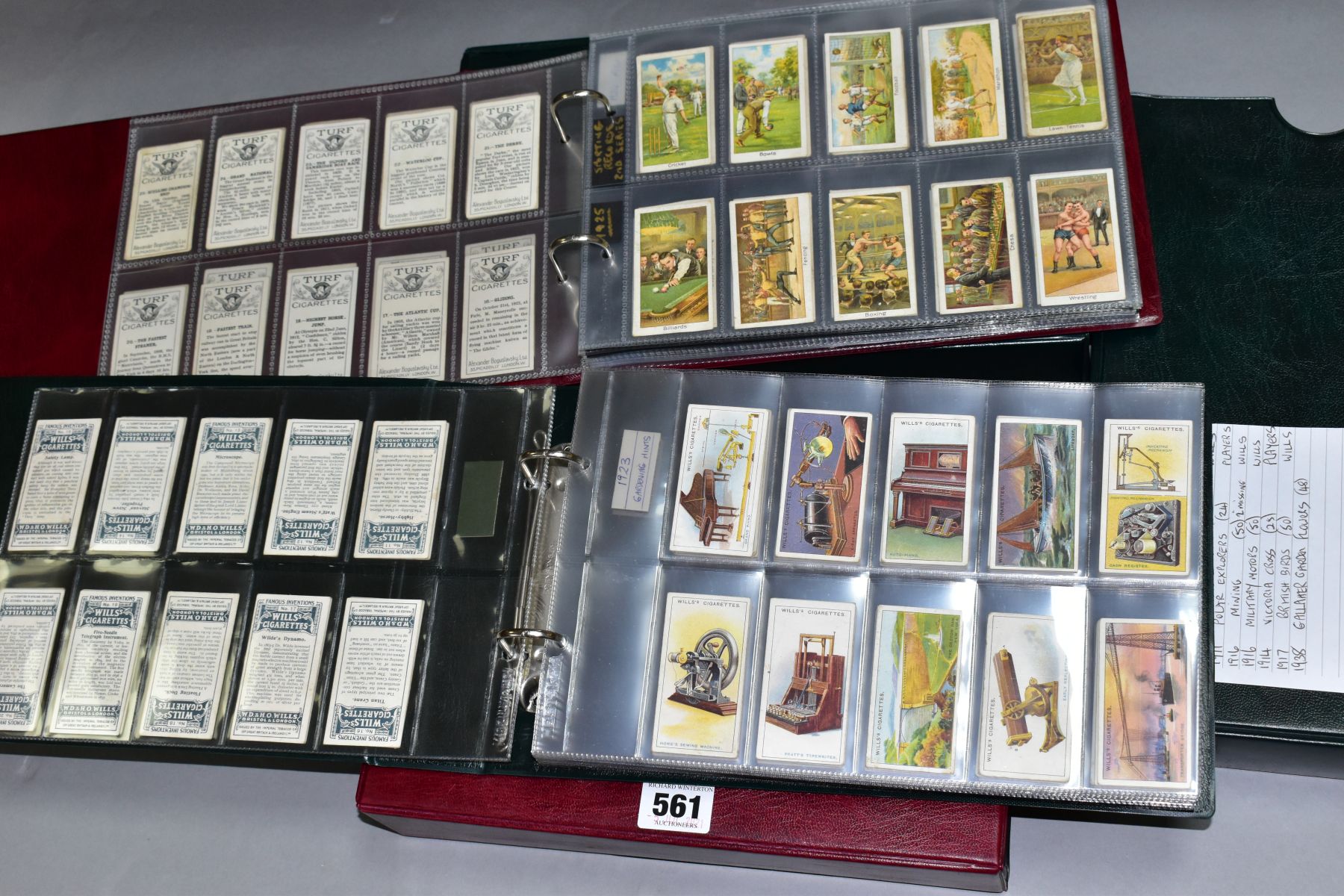 CIGARETTE CARDS, a large collection of approximately 1520 cigarette cards in thirty two sets (most