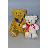TWO UNBOXED MODERN STEIFF TEDDY BEARS, Danbury Mint 1952-2002 Golden Jubilee bear, No 660740, with