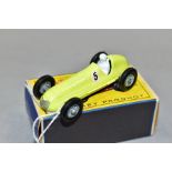 A BOXED MATCHBOX MASERATI 4 CLT/1948 RACING CAR, No 52, less common version in lemon yellow with