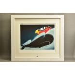 DOUG HYDE (BRITISH 1972) 'A WHALE OF A TIME' a limited edition print of dogs and a whale 149/395,