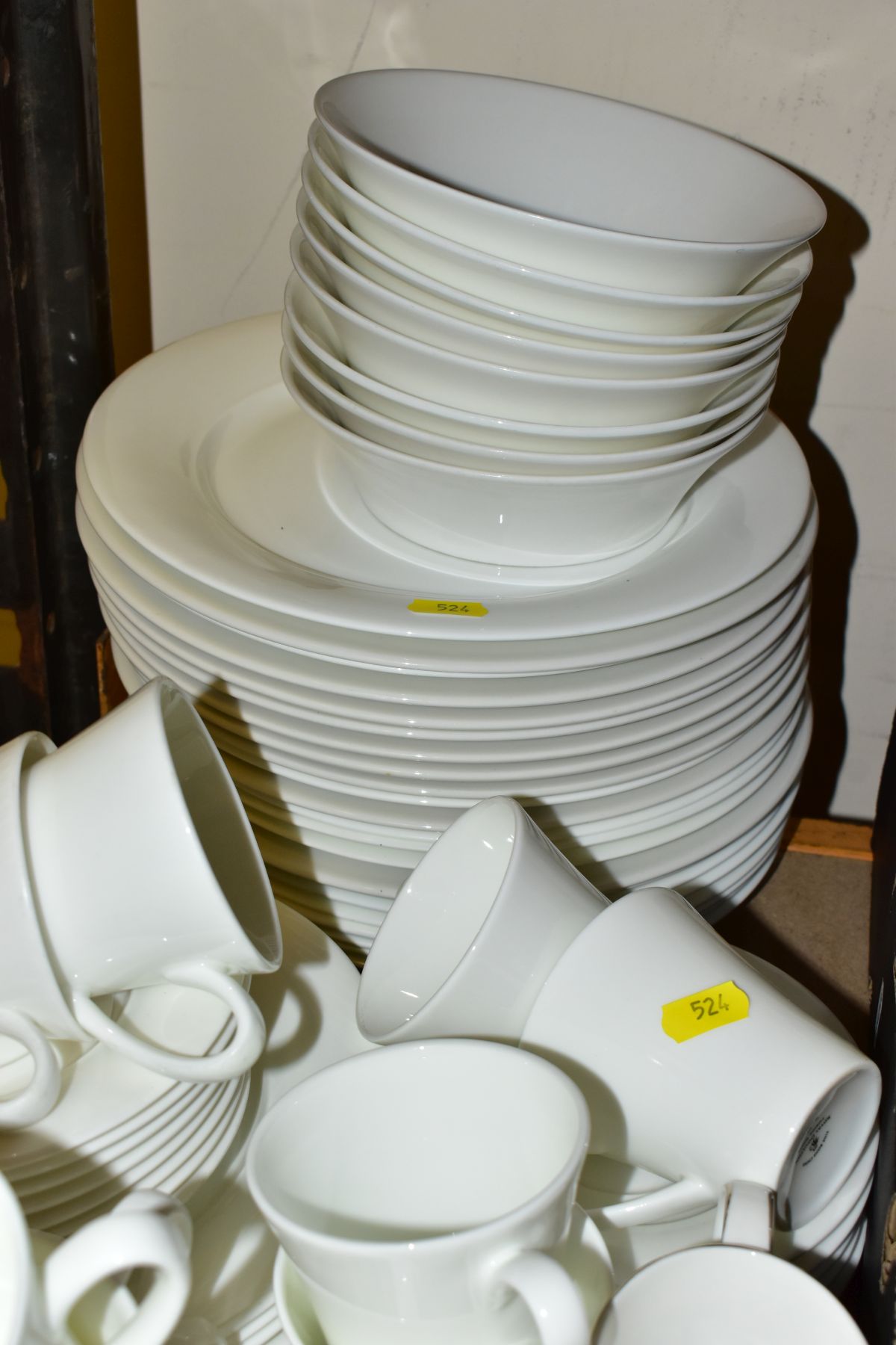 A ROYAL DOULTON FUSION WHITE PART DINNER SERVICE, includes seconds, comprising eleven coffee cups, - Image 4 of 4