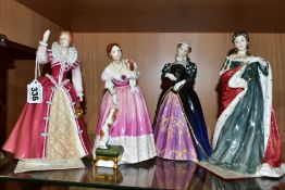 FOUR ROYAL DOULTON LIMITED EDITION QUEENS OF THE REALM FIGURES, comprising 'Queen Elizabeth I'