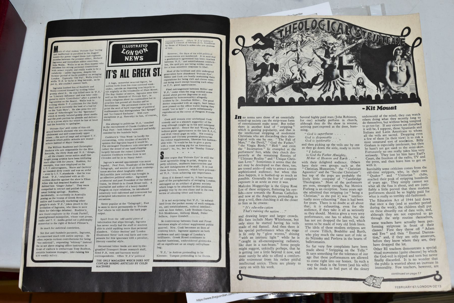 OZ MAGAZINE: 1st EDITION. A very rare copy of the counterculture magazine, London OZ, February 1967, - Image 5 of 7