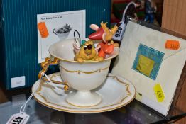 A BOXED WALT DISNEY CLASSICS COLLECTION FIGURE GROUP FROM CINDERELLA, 'Gus and Jaq - Tea For Two'