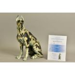 APRIL SHEPHERD (BRITISH CONTEMPORARY) 'ON GUARD' a limited edition sculpture of a Great Dane 43/295,