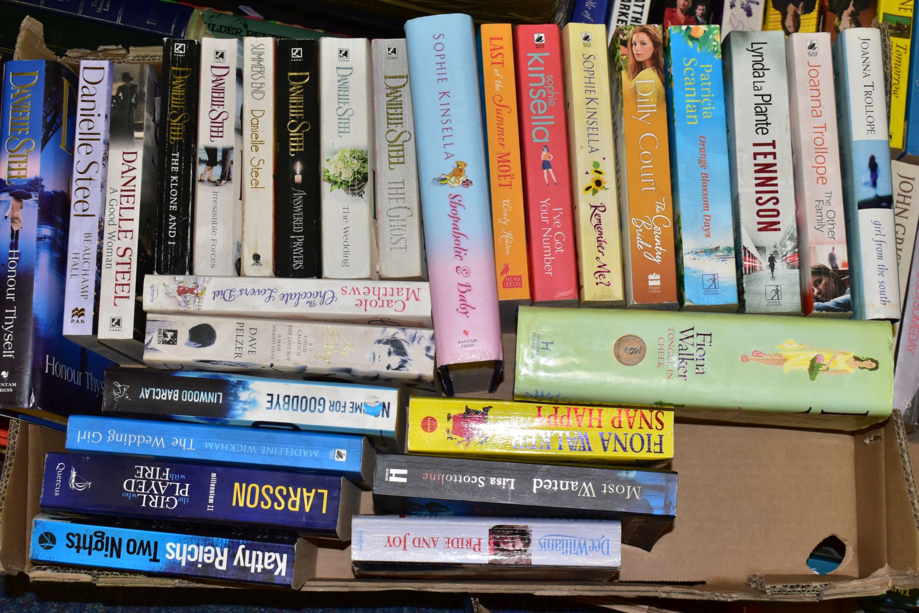 SIX BOXES OF BOOKS, to include hardback and paperback, mostly fiction with some biography/ - Image 2 of 7