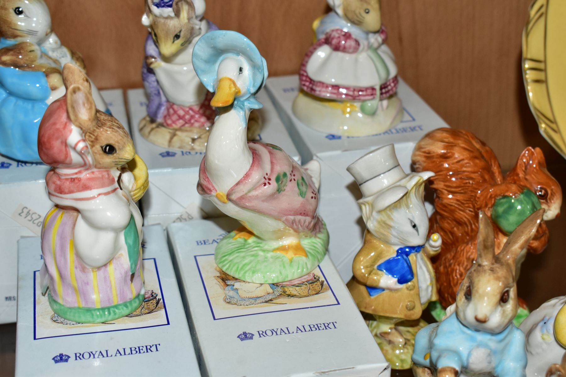 ELEVEN BEATRIX POTTER FIGURES, comprising six Beswick Flopsy, Mopsy and Cottontail, Amiable Guinea- - Image 11 of 12