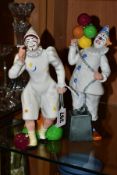 TWO ROYAL DOULTON CLOWN FIGURES, comprising 'Balloon Clown' HN2894 and 'The Joker' HN2252 (2) (
