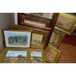 PAINTINGS AND PRINTS, etc, to include three Jessie Dudley (1872-1930) watercolours of scenes of York