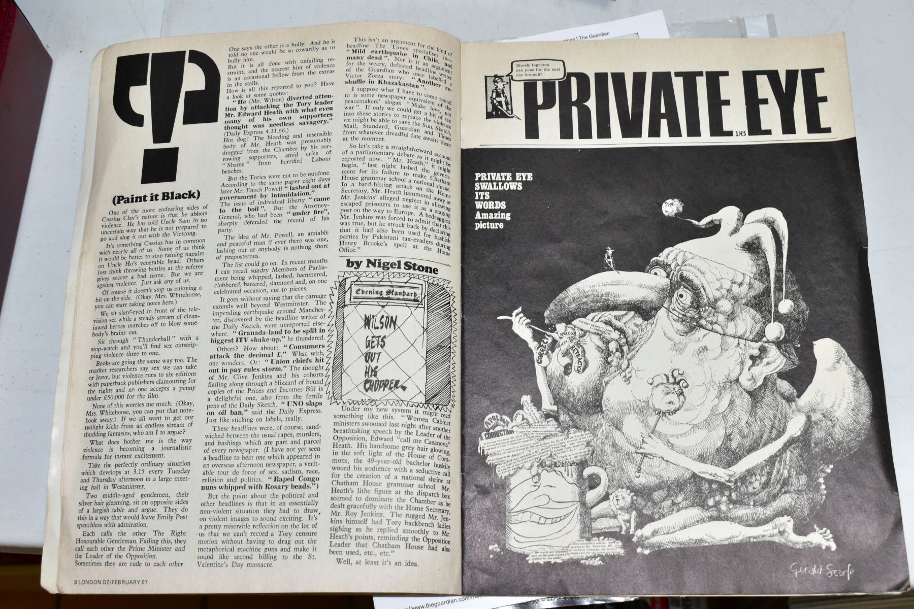 OZ MAGAZINE: 1st EDITION. A very rare copy of the counterculture magazine, London OZ, February 1967, - Image 4 of 7