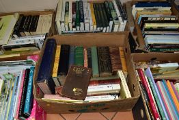 SIX BOXES OF BOOKS, approximately two hundred and forty titles, many paperbacks, gardening interest,