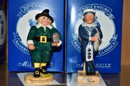TWO BOXED LIMITED EDITION ROYAL DOULTON AND MILLENNIUM COLLECTABLES LTD 20TH CENTURY ADVERTISING