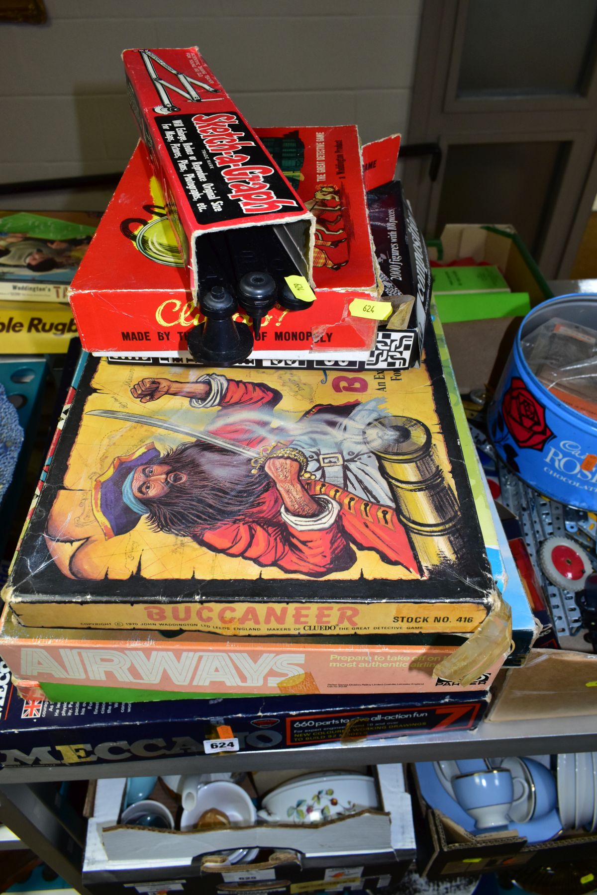 A QUANTITY OF ASSORTED TOYS AND GAMES, to include boxed Meccano set No.7, boxed Meccanno Site - Image 2 of 6