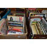 BOOKS, four boxes containing 'Children's books (eighty Ladybird, Eagle and Christmas Annuals),