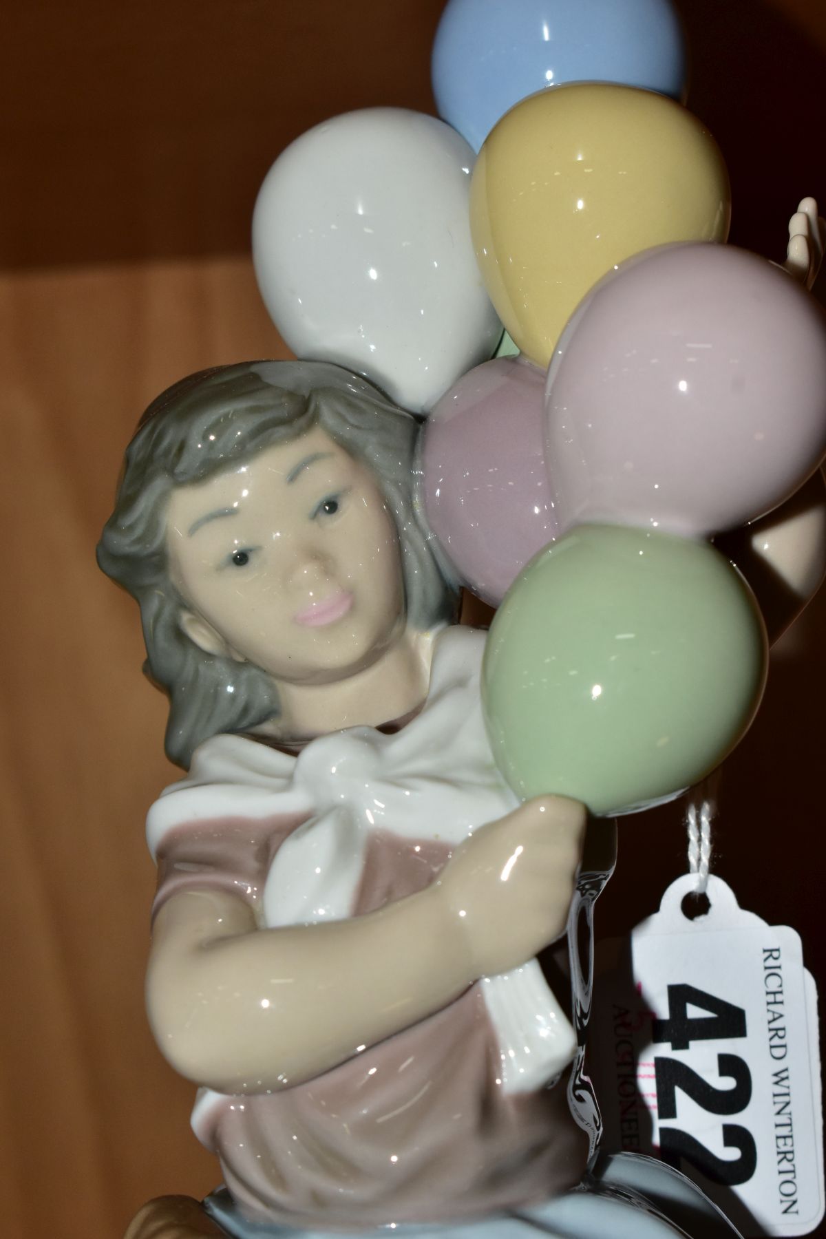 A LLADRO FIGURE 5141 'Balloon Seller', designed by Vincente Martinez, issued 1982-1996, height - Image 2 of 6
