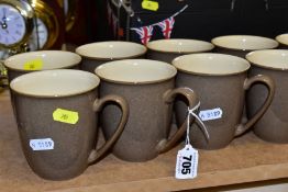 A COLLECTION OF TWELVE DENBY 'EVERYDAY CAPPUCCINO' PATTERN MUGS