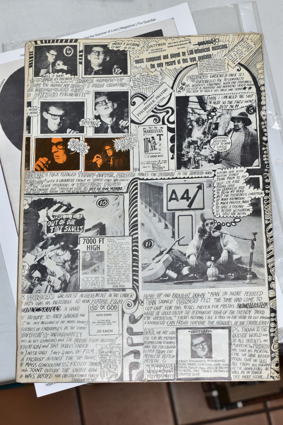 OZ MAGAZINE: 1st EDITION. A very rare copy of the counterculture magazine, London OZ, February 1967, - Image 2 of 7