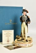 A ROYAL DOULTON LIMITED EDITION FIGURE, 'Vice-Admiral Lord Nelson' HN3489,. Modelled by Alan