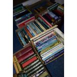 SIX BOXES OF MOSTLY HARDBACK BOOKS, subjects include gardening, cooking, art instruction,