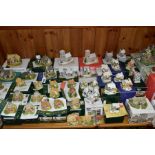 FORTY NINE LILLIPUT LANE SCULPTURES, mostly with a box and with deeds but mentioned where not, to