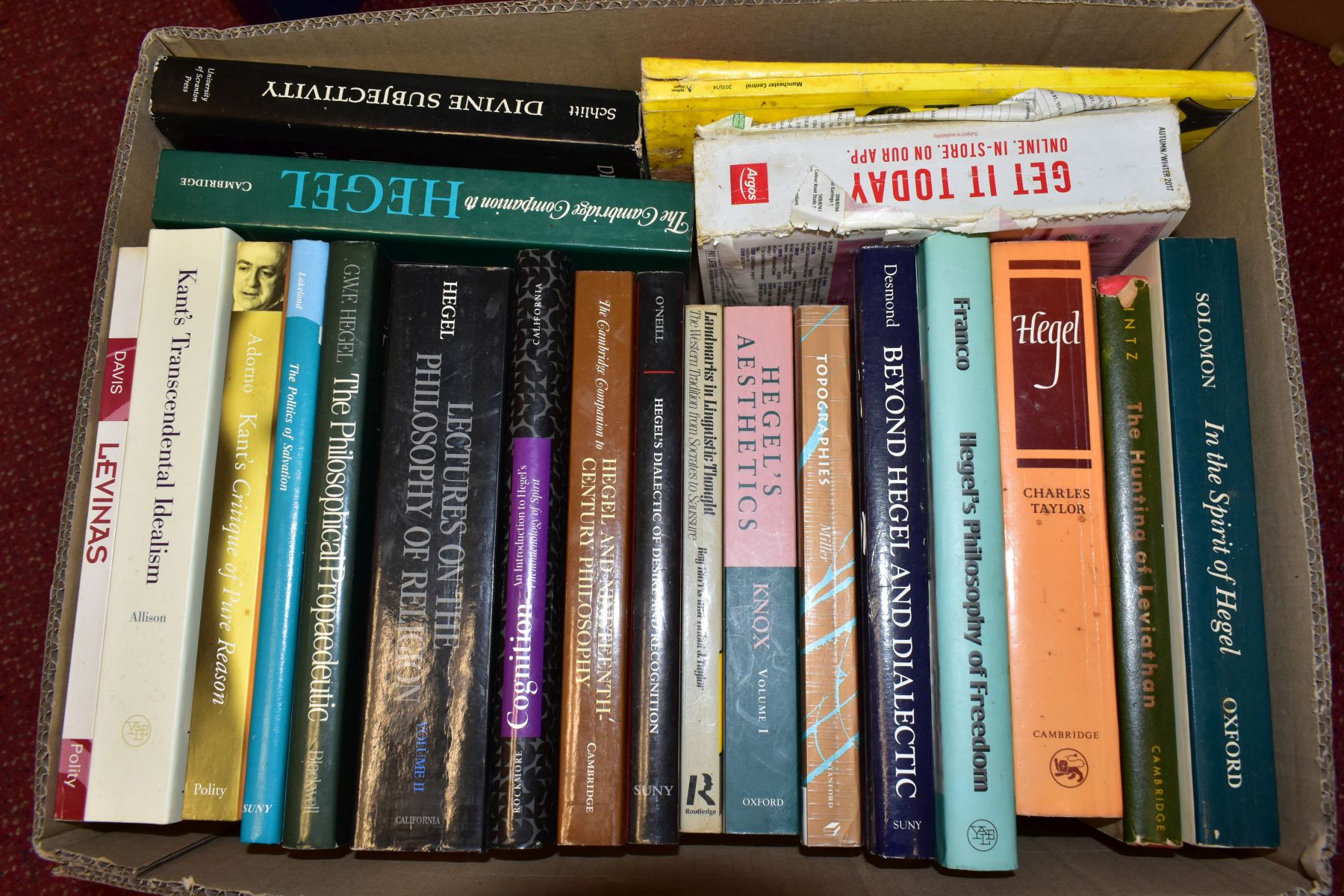 SIX BOXES OF PHIOLOSOPHY INTEREST BOOKS, to include works on/by Hegel, Nietzsche, Schopenhauer, - Image 2 of 7