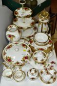 A SMALL QUANTITY OF ROYAL ALBERT OLD COUNTRY ROSES TEA, DINNER AND ORNAMENTAL WARES, comprising a