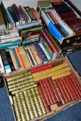 BOOKS, five boxes containing approximately 150 - 200 titles including 30+ Heron Publications (