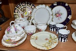 A GROUP OF ROYAL CROWN DERBY, to include a Derby Posies tea for two (teapot hairline), milk jug,