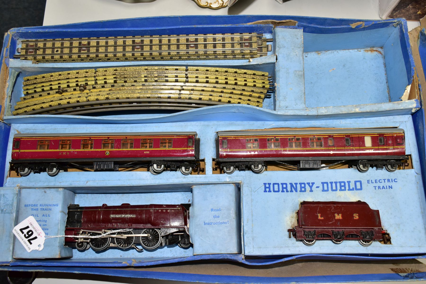 A BOXED HORNBY DUBLO PASSENGER TRAIN SET 'Duchess of Atholl' No EDP2, comprising Duchess class