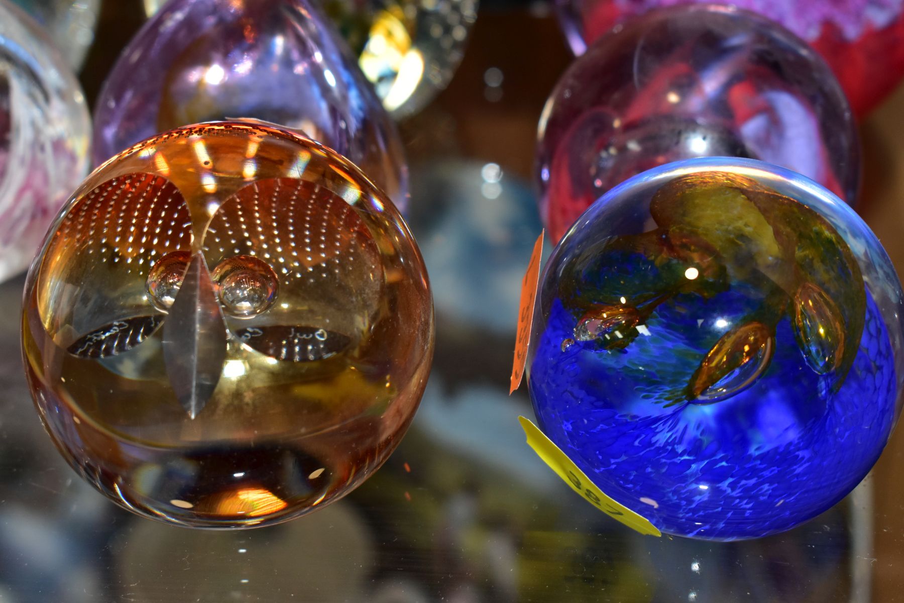 FOURTEEN CAITHNESS PAPERWEIGHTS, to include Fantasy Orchid 1993, Maydance, Coral Encounter 423/ - Image 2 of 11
