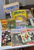 SATIRICAL/ALTERNATIVE LITERATURE, five issues of MAD magazine, No's. 51, 140, 183, 198 and 209,