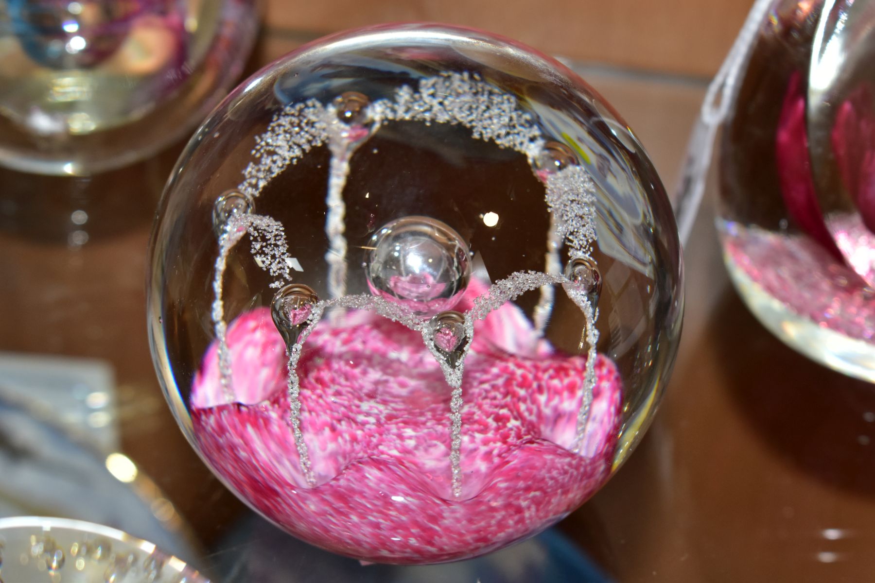 FOURTEEN CAITHNESS PAPERWEIGHTS, to include Fantasy Orchid 1993, Maydance, Coral Encounter 423/ - Image 9 of 11