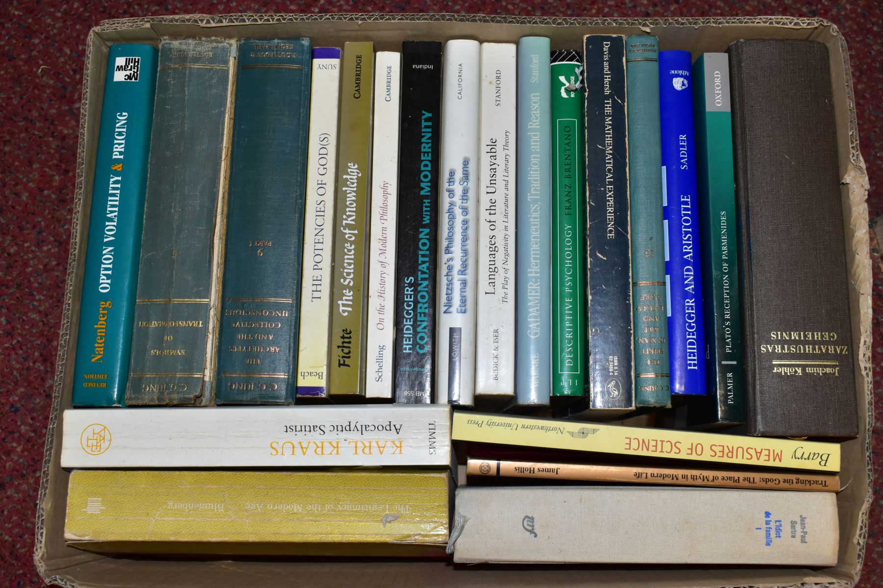 SEVEN BOXES OF BOOKS, subjects are mostly philosophy, language and literature, with works on or by - Image 3 of 8