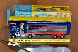 A BOXED CORGI MAJOR TOYS FORD H SERIES WITH DETACHABLE TRAILER 'EXPRESS SERVICE', No. 1137, complete