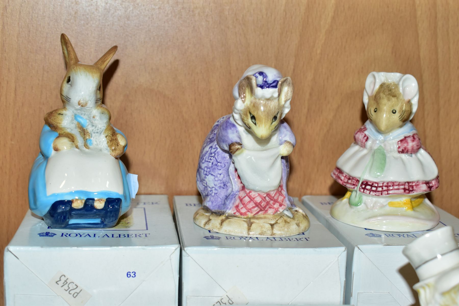 ELEVEN BEATRIX POTTER FIGURES, comprising six Beswick Flopsy, Mopsy and Cottontail, Amiable Guinea- - Image 8 of 12