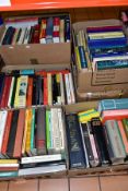 SEVEN BOXES OF BOOKS, subjects include philosophy, literature and language, etc to include Plato,