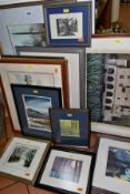 A COLLECTION OF CONTEMPORARY PAINTINGS AND PRINTS, to include Micheal Felmingham signed print, Jo