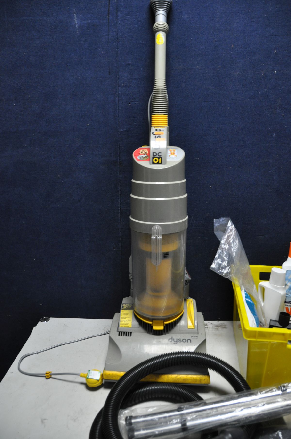 A VAX POWA 4000 WET AND DRY VACUUM CLEANER with tray of accessories and a Dyson DC01 vacuum - Image 5 of 5