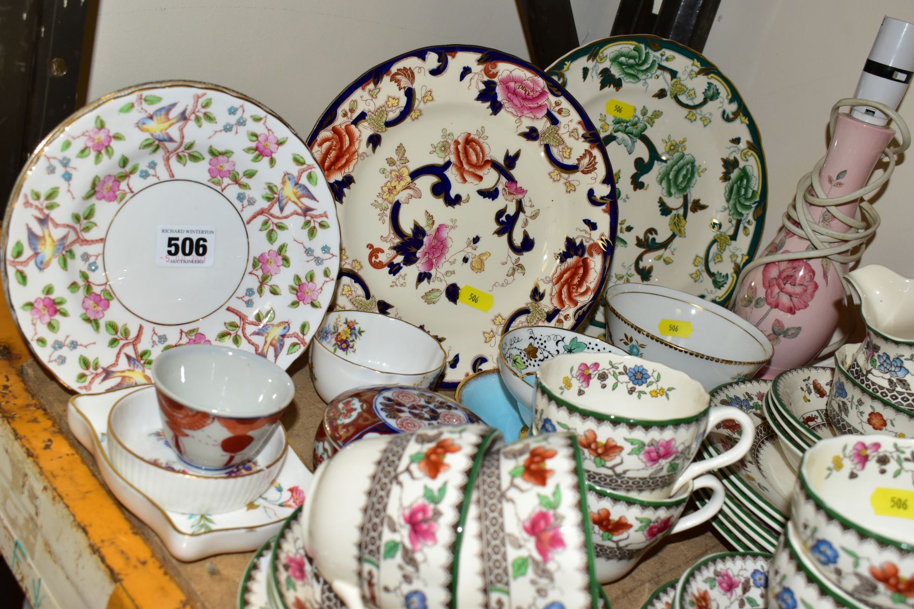 SPODE CHELSEA ROSE TEA/DINNER WARES, ETC, comprising six cups and saucers, six side plates, six - Image 2 of 7