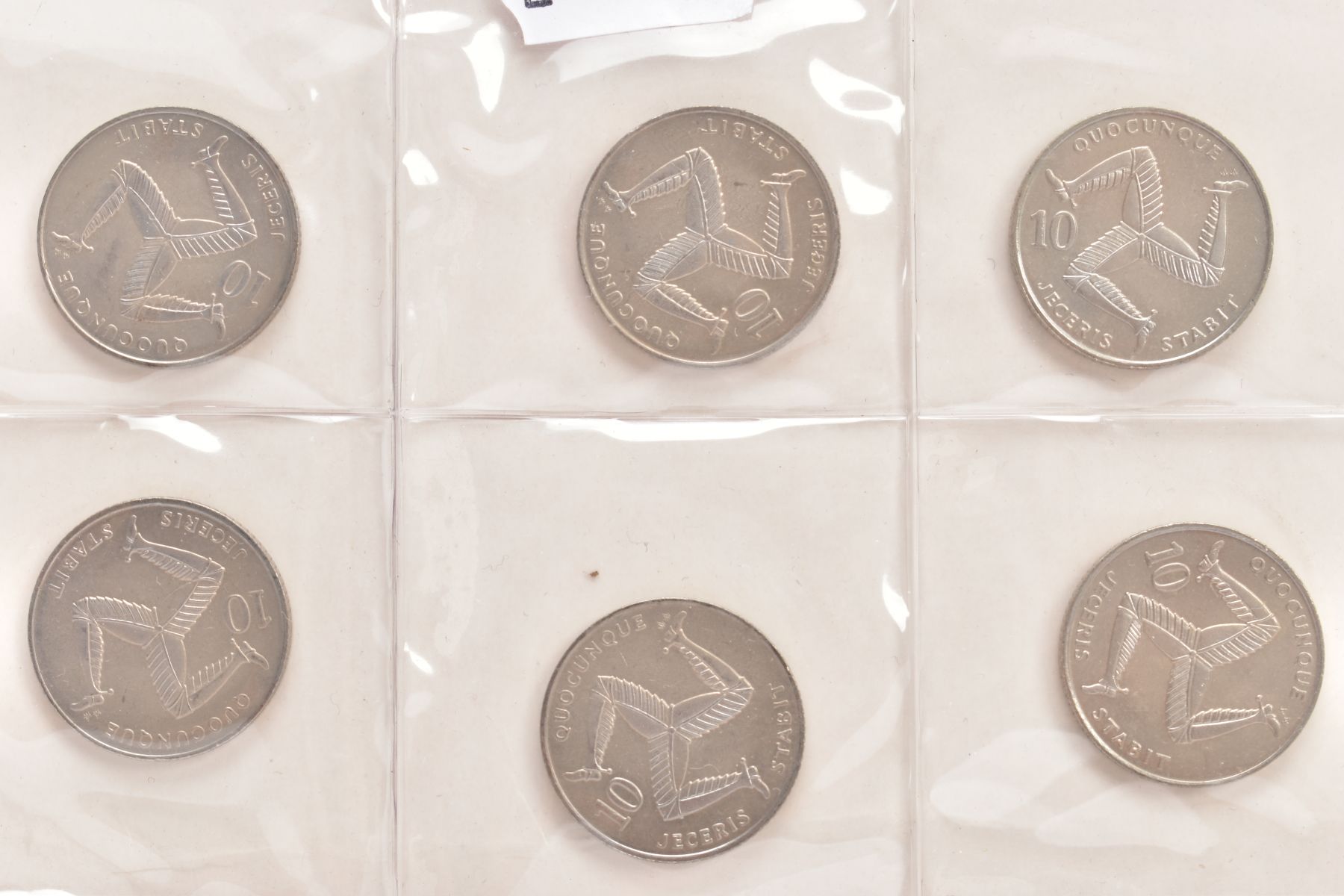 A RARE AND UNUSUAL GROUP OF (10) 10P 1992 TRISKELION COINS, these new design ten pence coins - Image 3 of 6