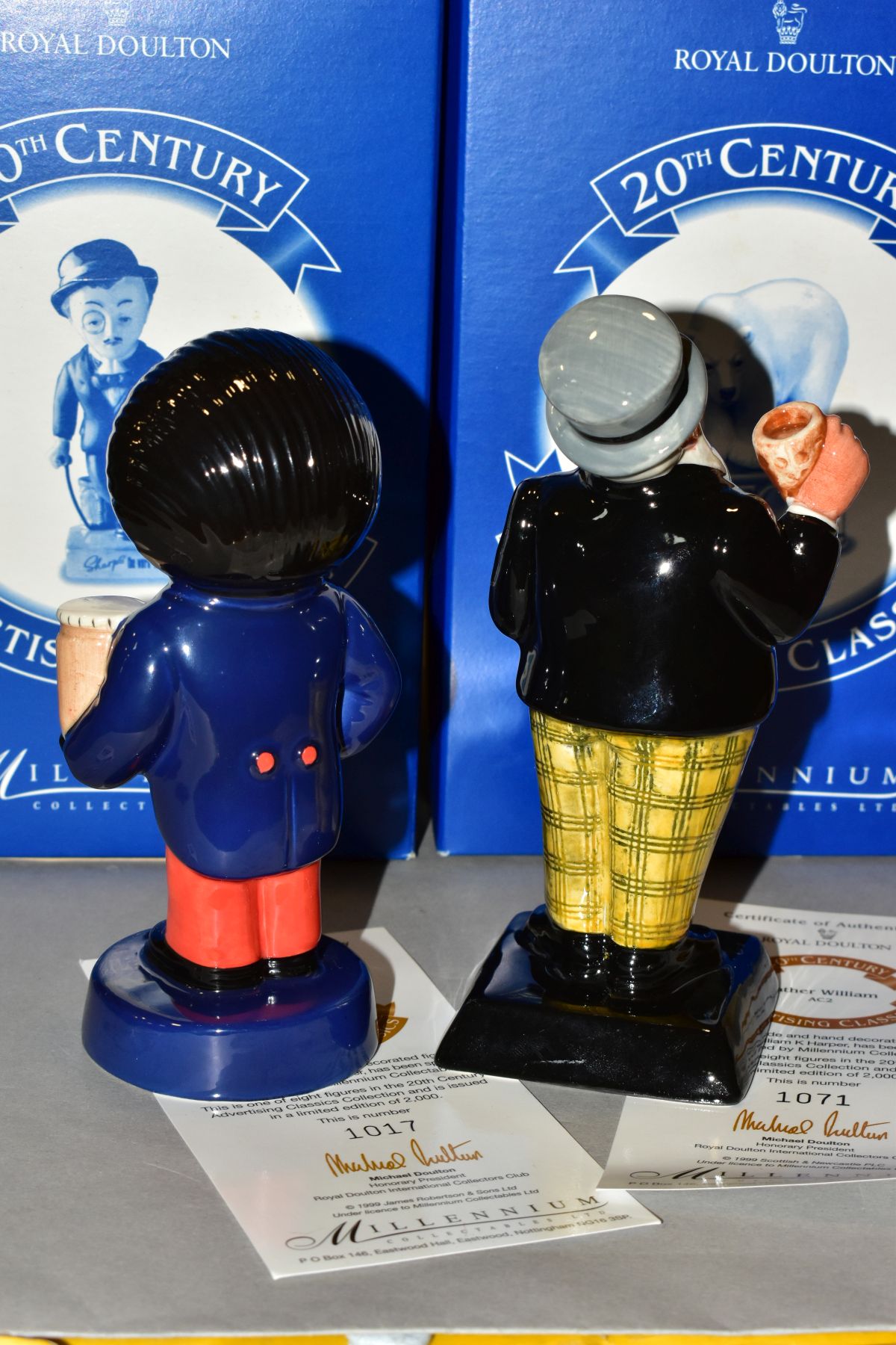 TWO BOXED ROYAL DOULTON LIMITED EDITION 20TH CENTURY ADVERTISING CLASSICS, 'Golly' AC1, No1017/ - Image 3 of 5