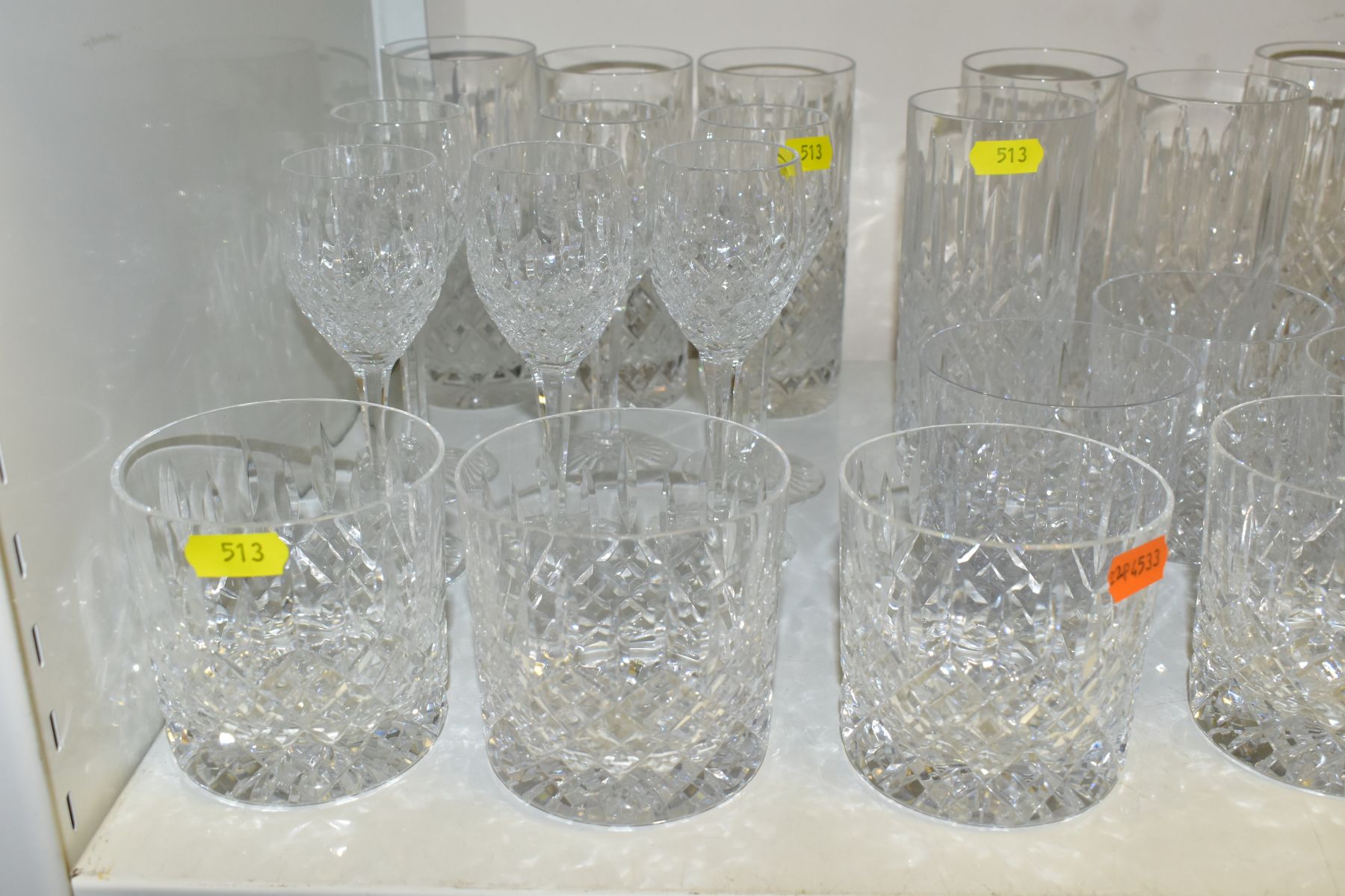 A QUANTITY OF DRINKING GLASSES, etc, including some Stuart Crystal, majority unbranded, includes - Image 6 of 7