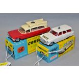 TWO BOXED CORGI TOYS EMERGENCY SERVICES VEHICLES, Ford Zephyr Police Motorway Patrol Car, No 419 and